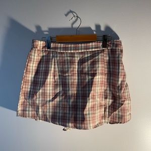 4/20$ plaid skort